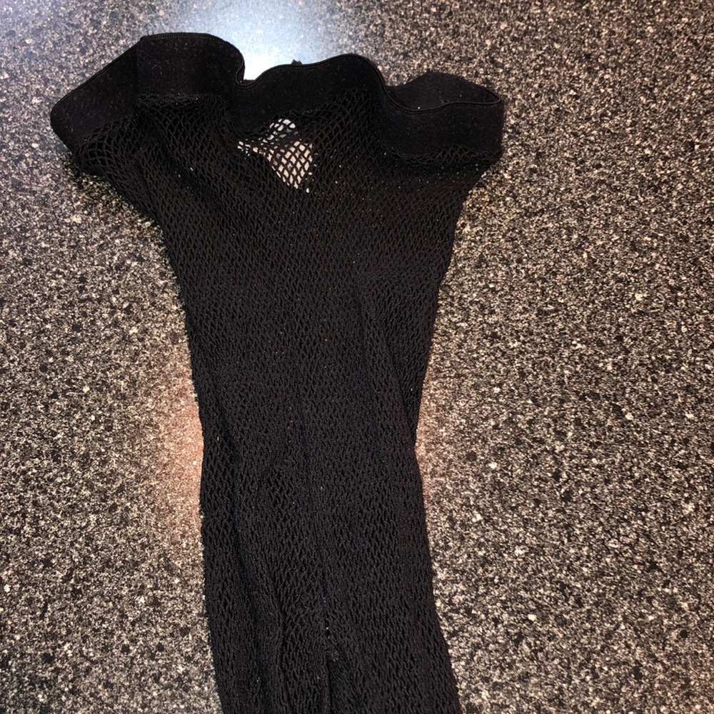 Black Seam Fishnet Tights